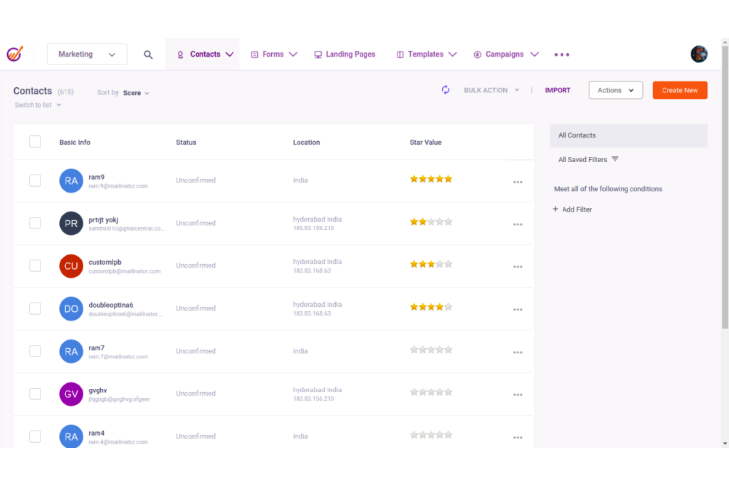 EngageBay screenshot - Die 10 besten Softwarelösungen für Kundendatenmanagement im Test 2026
