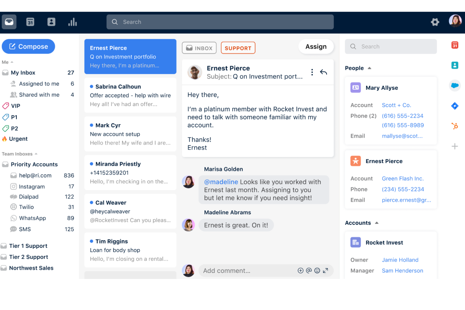 Front screenshot - 10 meilleurs outils de gestion des interactions avec les clients pour 2026