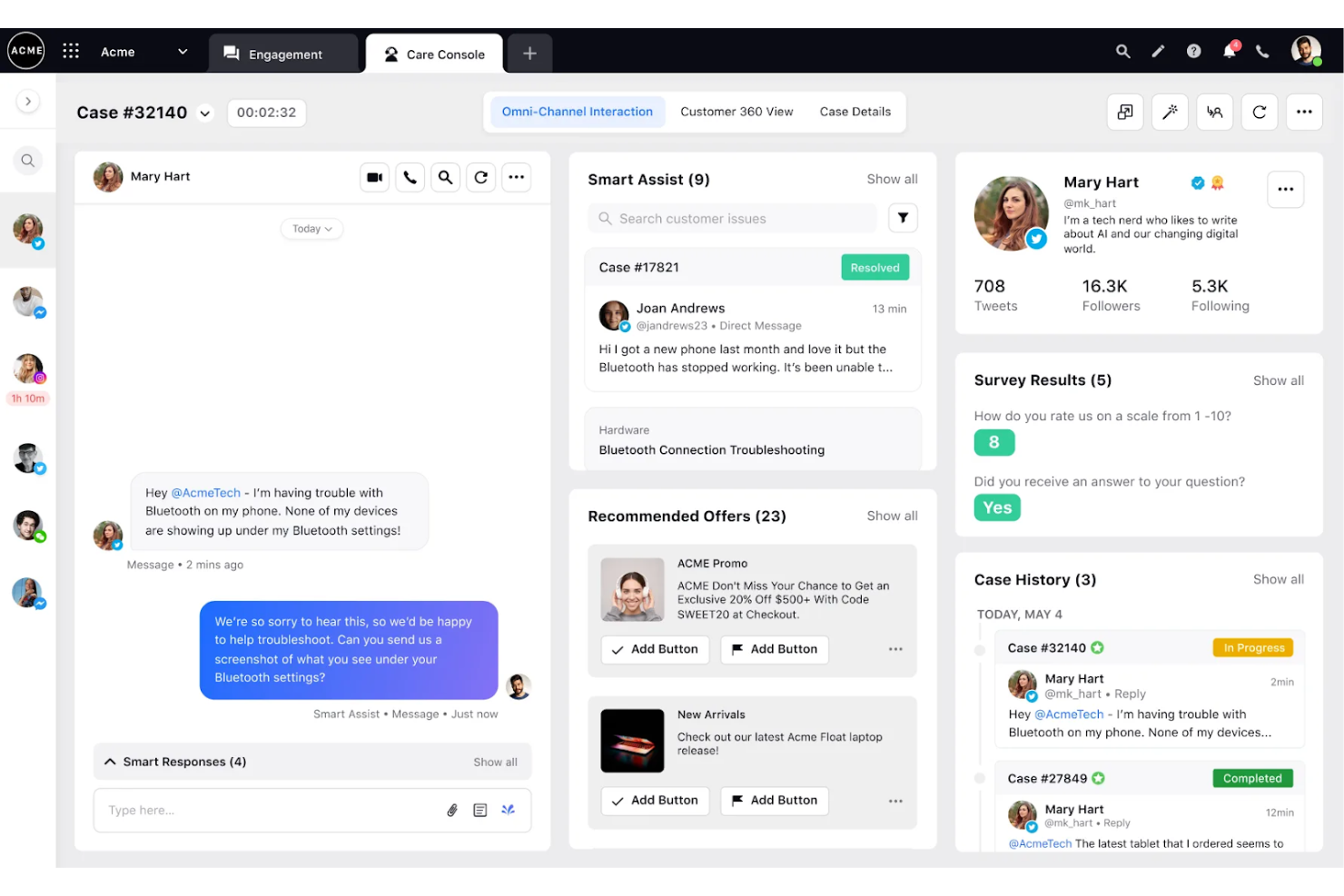 Sprinklr screenshot - 10 beste Tools zur Verwaltung von Kundeninteraktionen für 2026