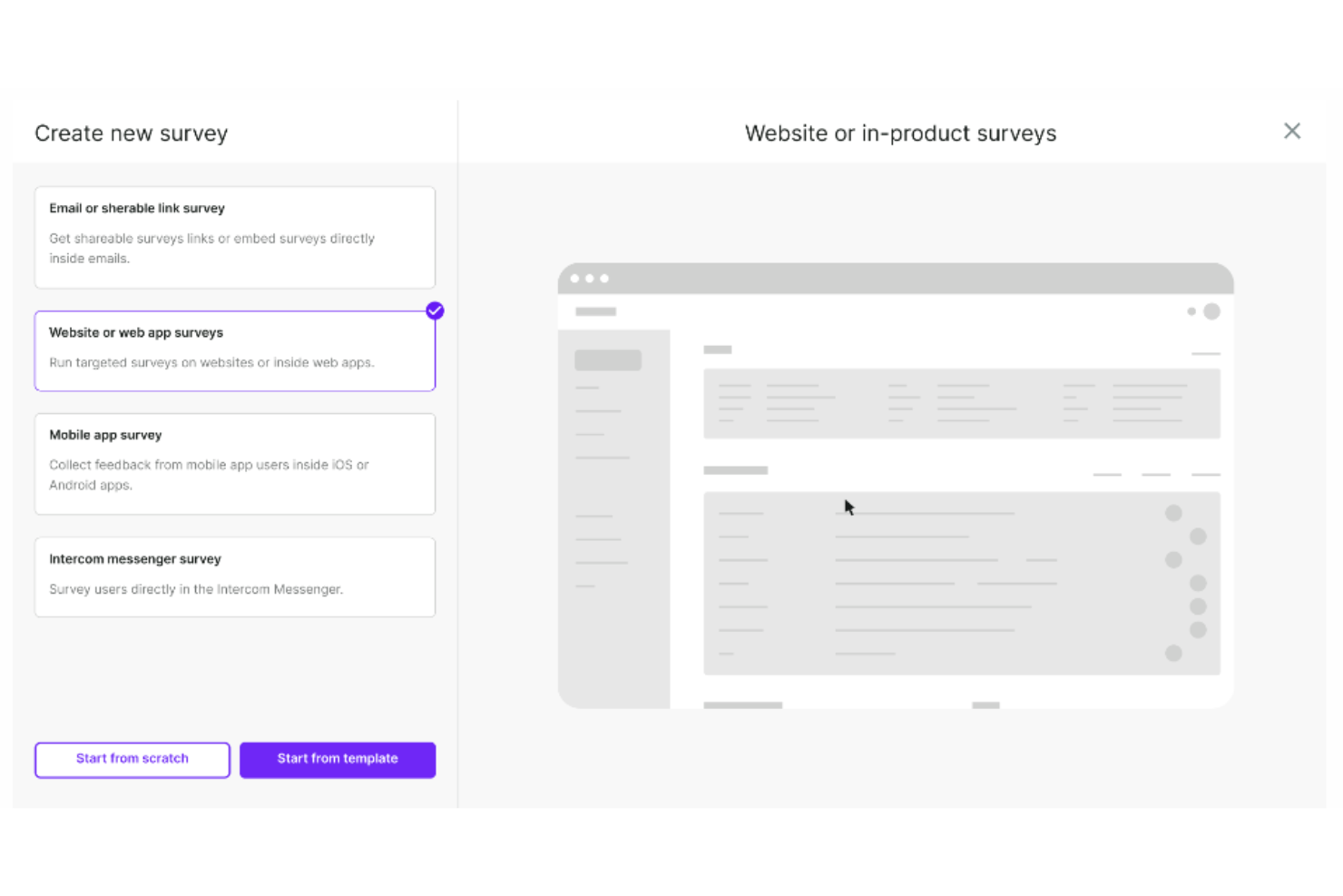 Survicate screenshot - 10 beste Tools zur Feedbackverwaltung für 2026
