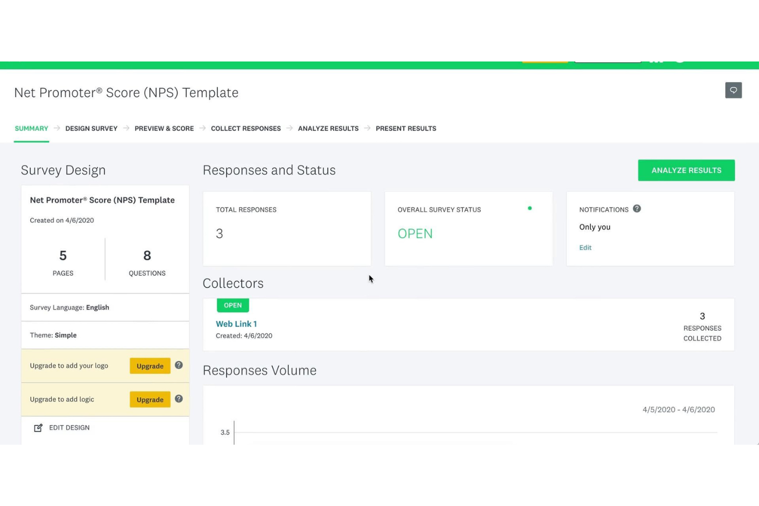 SurveyMonkey screenshot - 10 meilleurs logiciels de sondage de 2026 : évalués et comparés