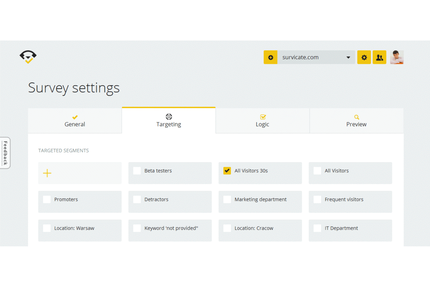 Survicate screenshot - Die 10 besten Umfrage-Tools für Kundenfeedback im Jahr 2026