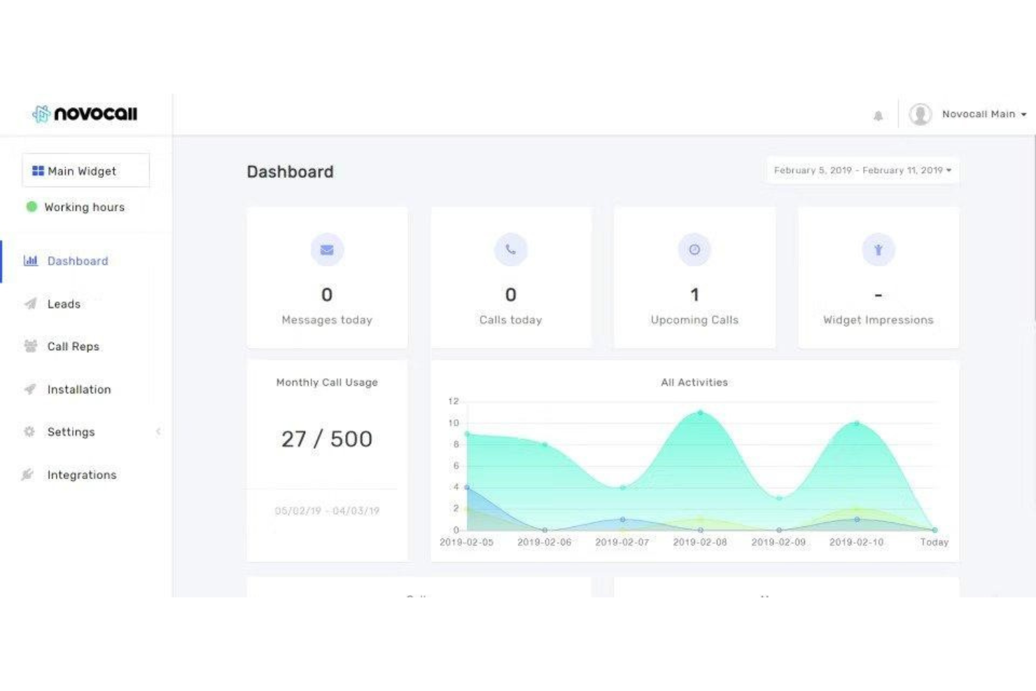 Novocall screenshot - Die 10 besten Softwarelösungen für ausgehende Callcenter-Anrufe des Jahres 2026