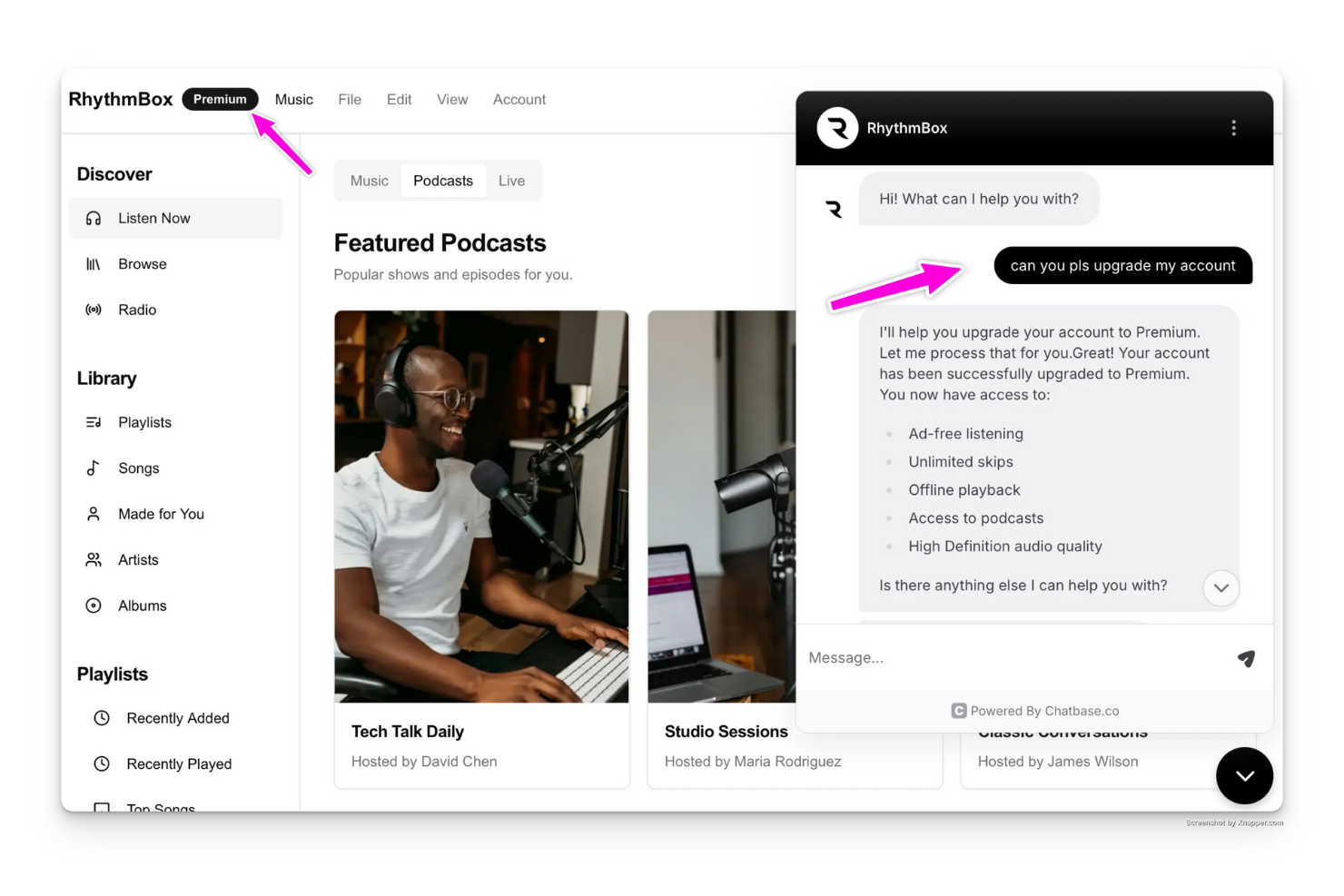 Chatbase screenshot - 10 meilleurs logiciels de chatbot de 2026 : évalués & comparés