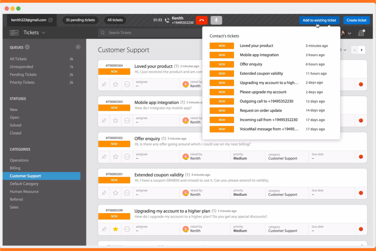 HappyFox screenshot - 10 beste KI-Plattformen für den Kunden-Self-Service im Jahr 2026