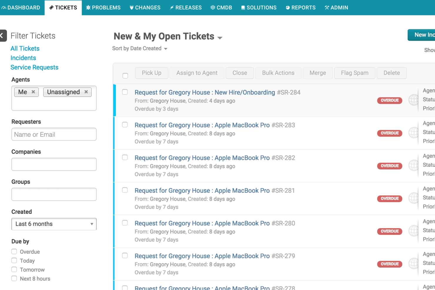 Freshservice screenshot - 10 beste Enterprise-Helpdesk-Softwarelösungen 2026
