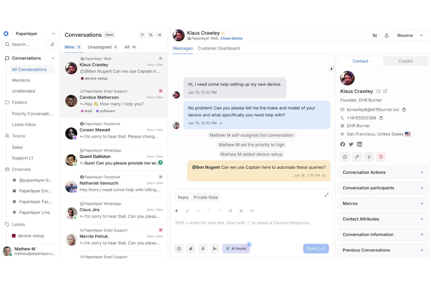 Chatwoot screenshot - 10 beste kostenlose Live-Chat-Softwarelösungen im Jahr 2026