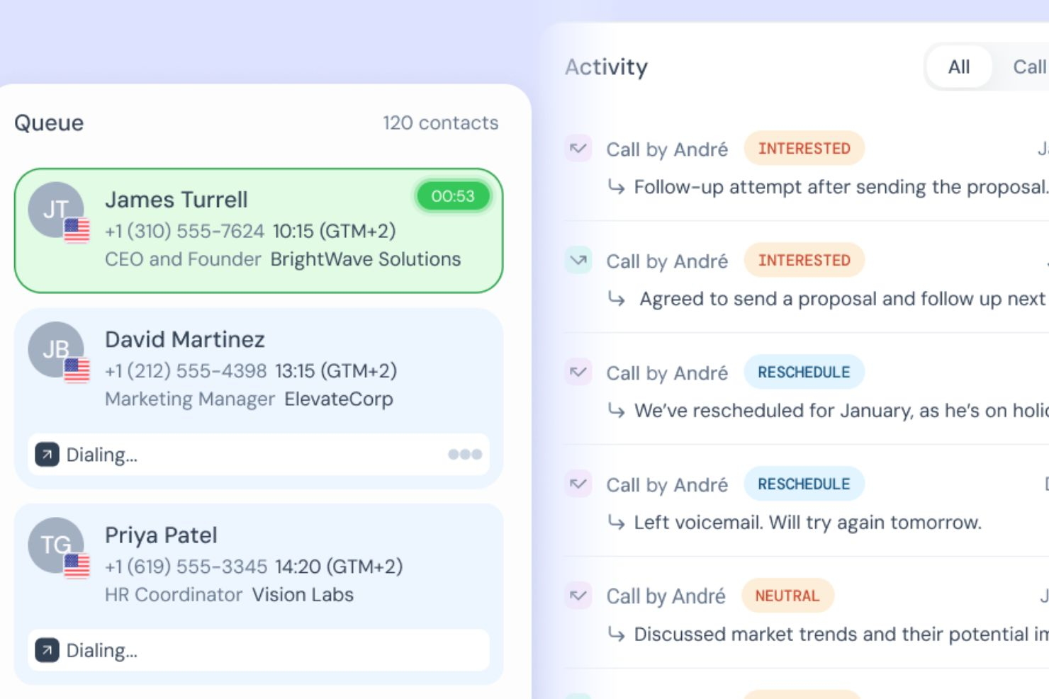 CloudTalk screenshot - 10 logiciels gratuits de centre d’appels à découvrir en 2026
