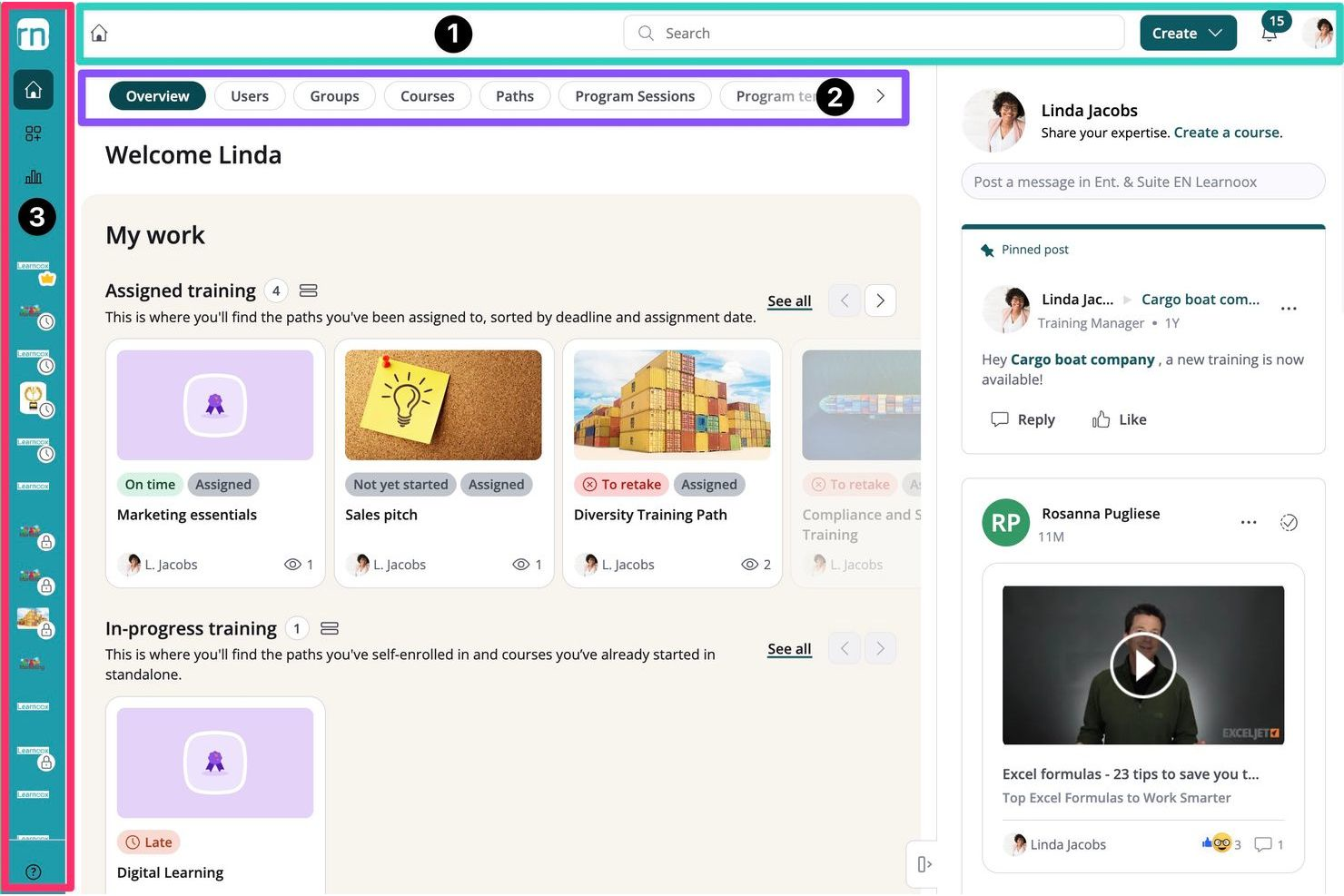 360Learning screenshot - Las 10 mejores alternativas a Docebo para la formación de clientes en 2026