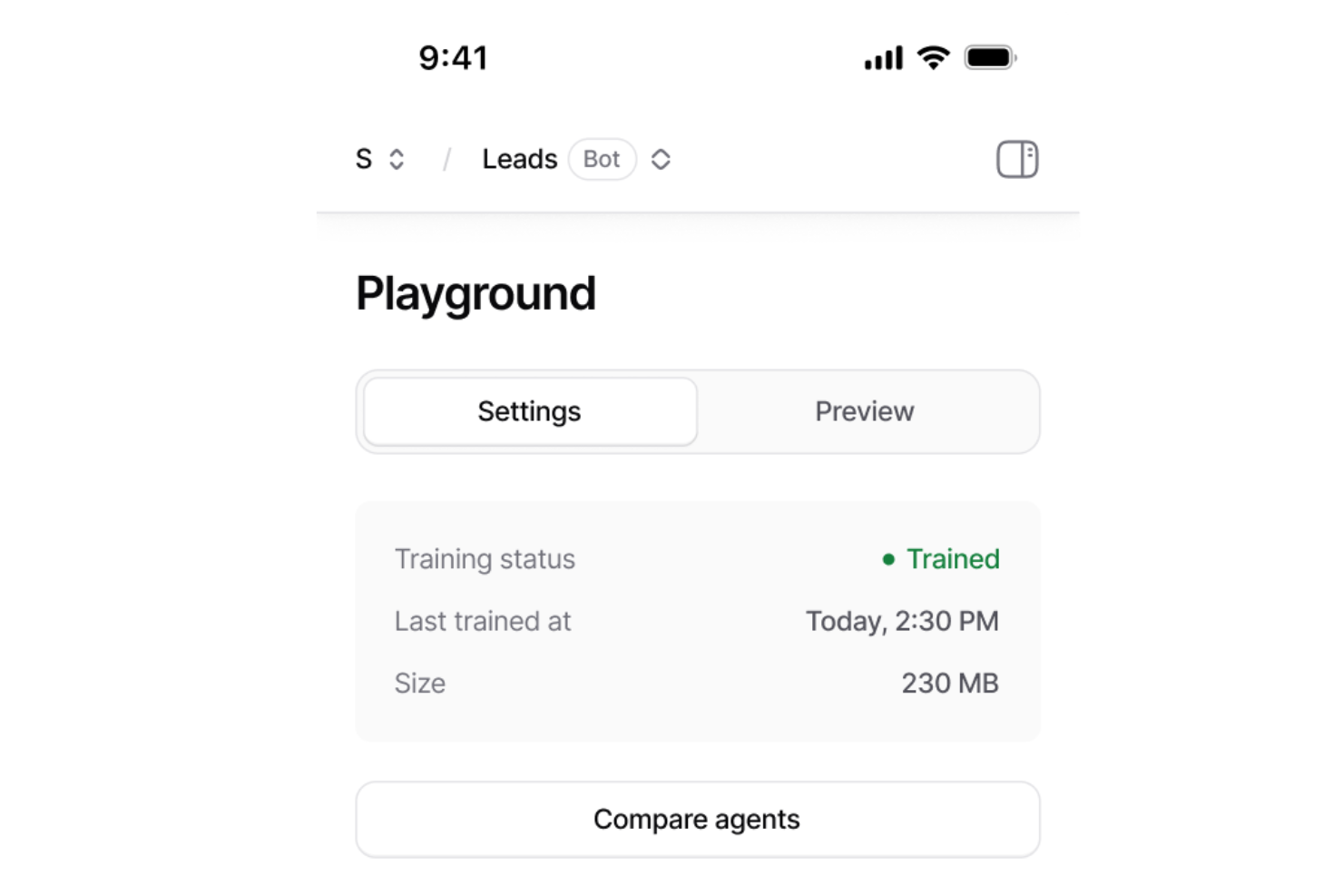 Chatbase screenshot - 10 mejores programas de mesa de ayuda móvil analizados en 2026