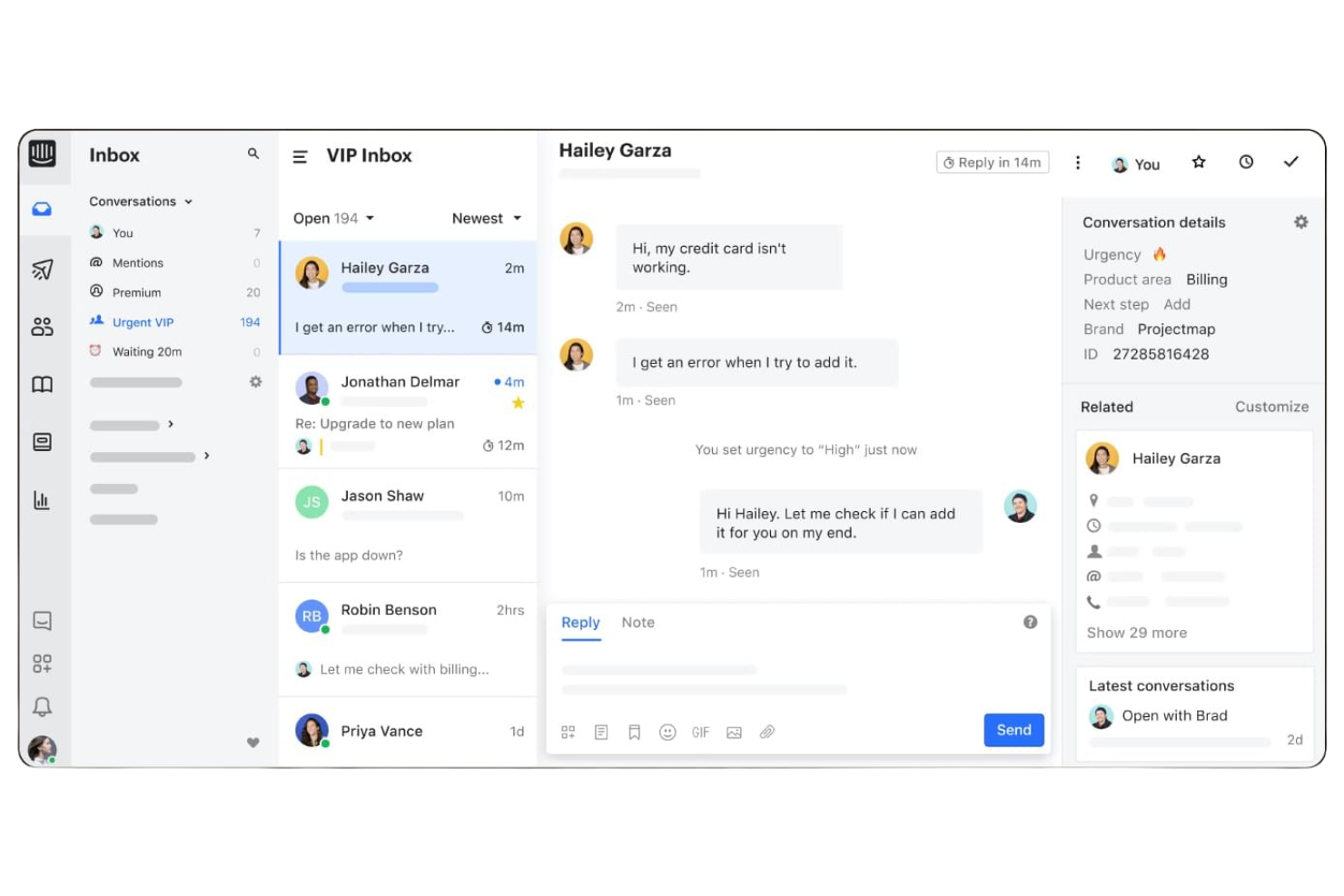 Intercom screenshot - Los 10 mejores programas de atención al cliente con IA en 2026