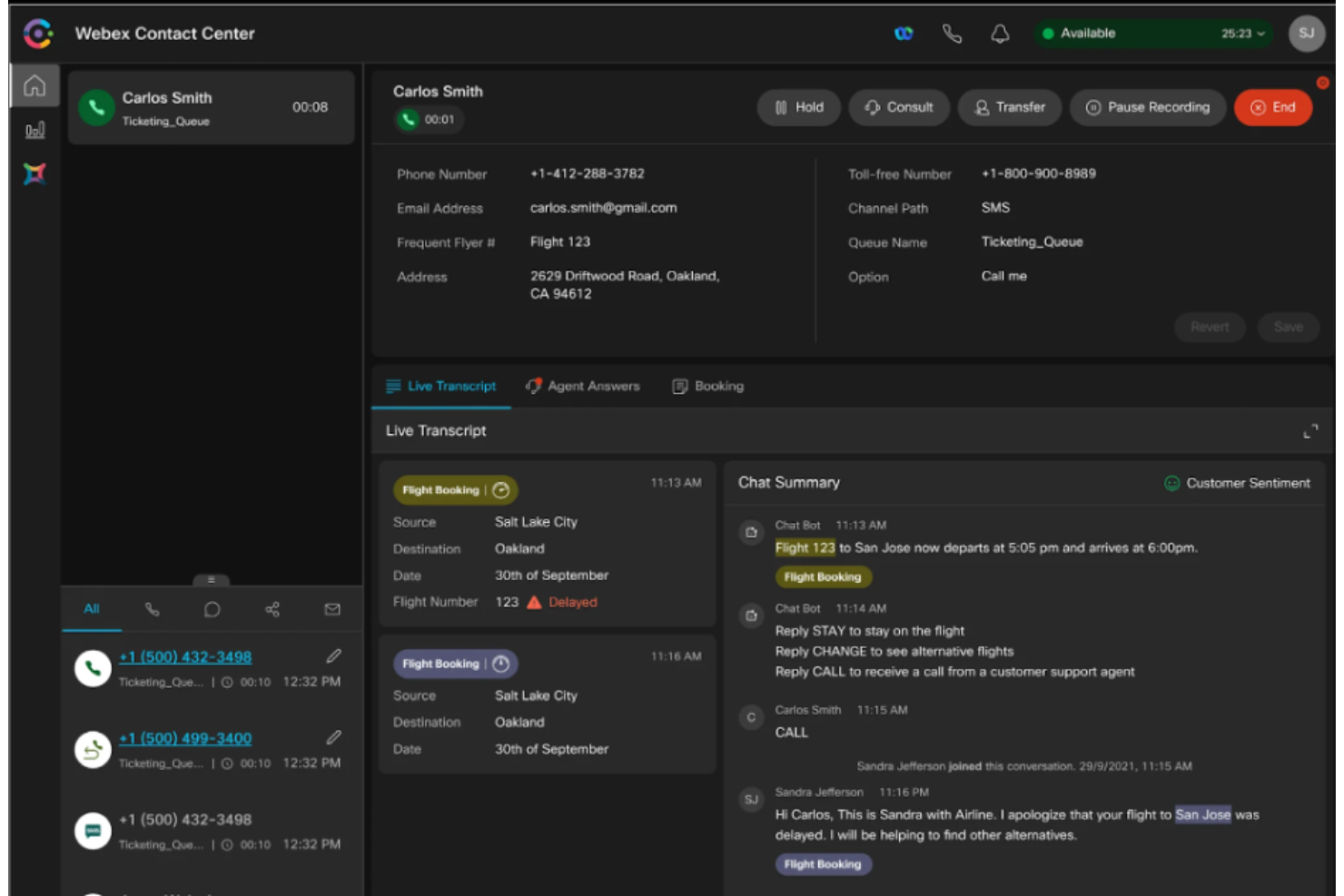 Webex screenshot - 10 migliori alternative a Talkdesk per i centri di contatto nel 2026
