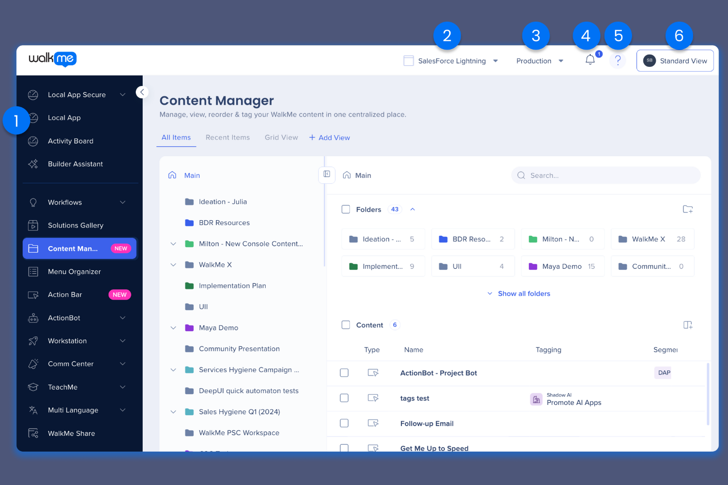WalkMe screenshot - Las 10 mejores alternativas a Pendo para la adopción de productos en 2026