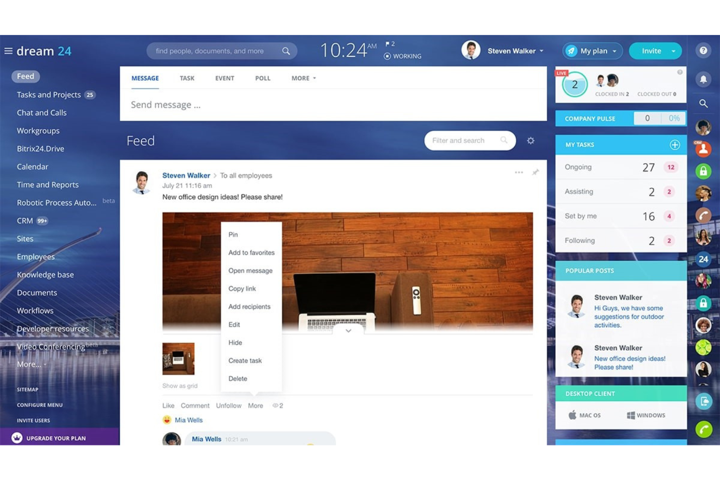 Bitrix24 screenshot - I 10 migliori sistemi software per la gestione dei reclami del 2026