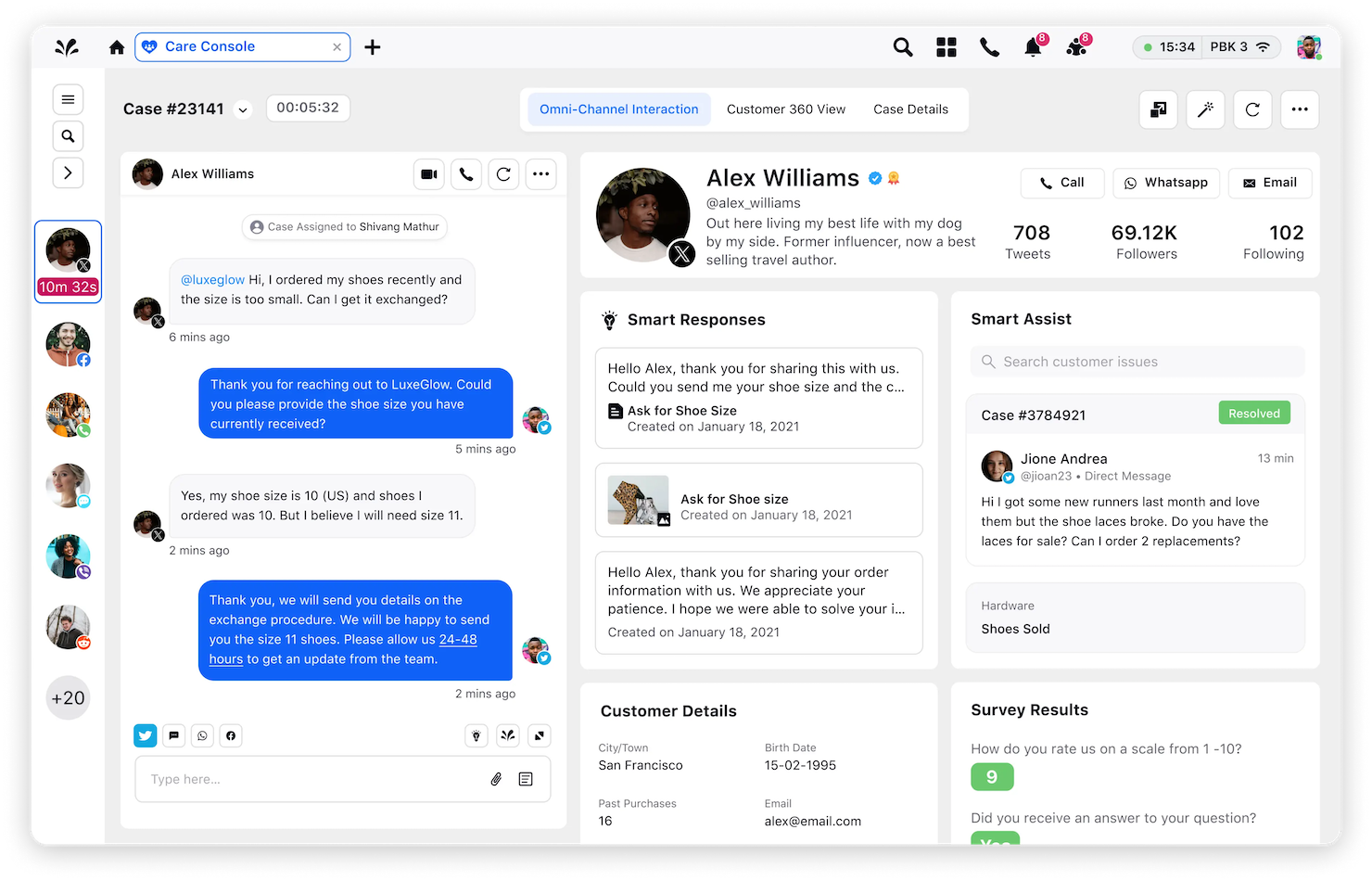 Sprinklr Service screenshot - Le 10 migliori piattaforme di coinvolgimento dei clienti recensite per il 2026
