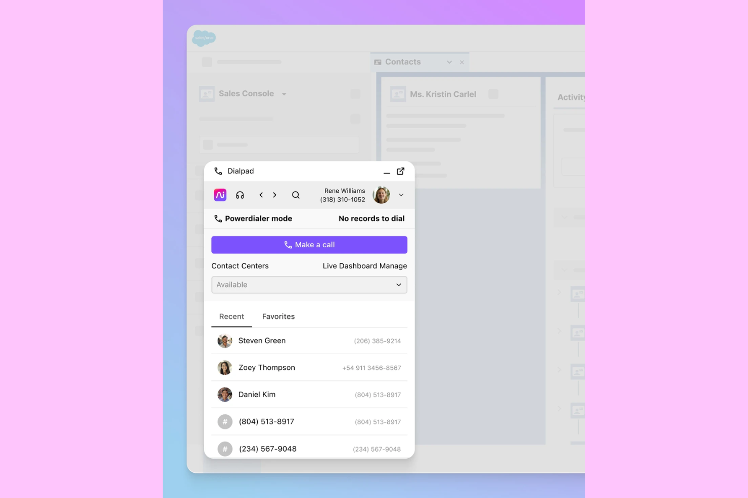 Dialpad screenshot - Los 10 mejores sistemas de marcación para centros de llamadas analizados en 2026