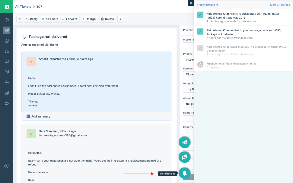Freshdesk screenshot - 10 Mejores Programas de Soporte al Cliente de 2026