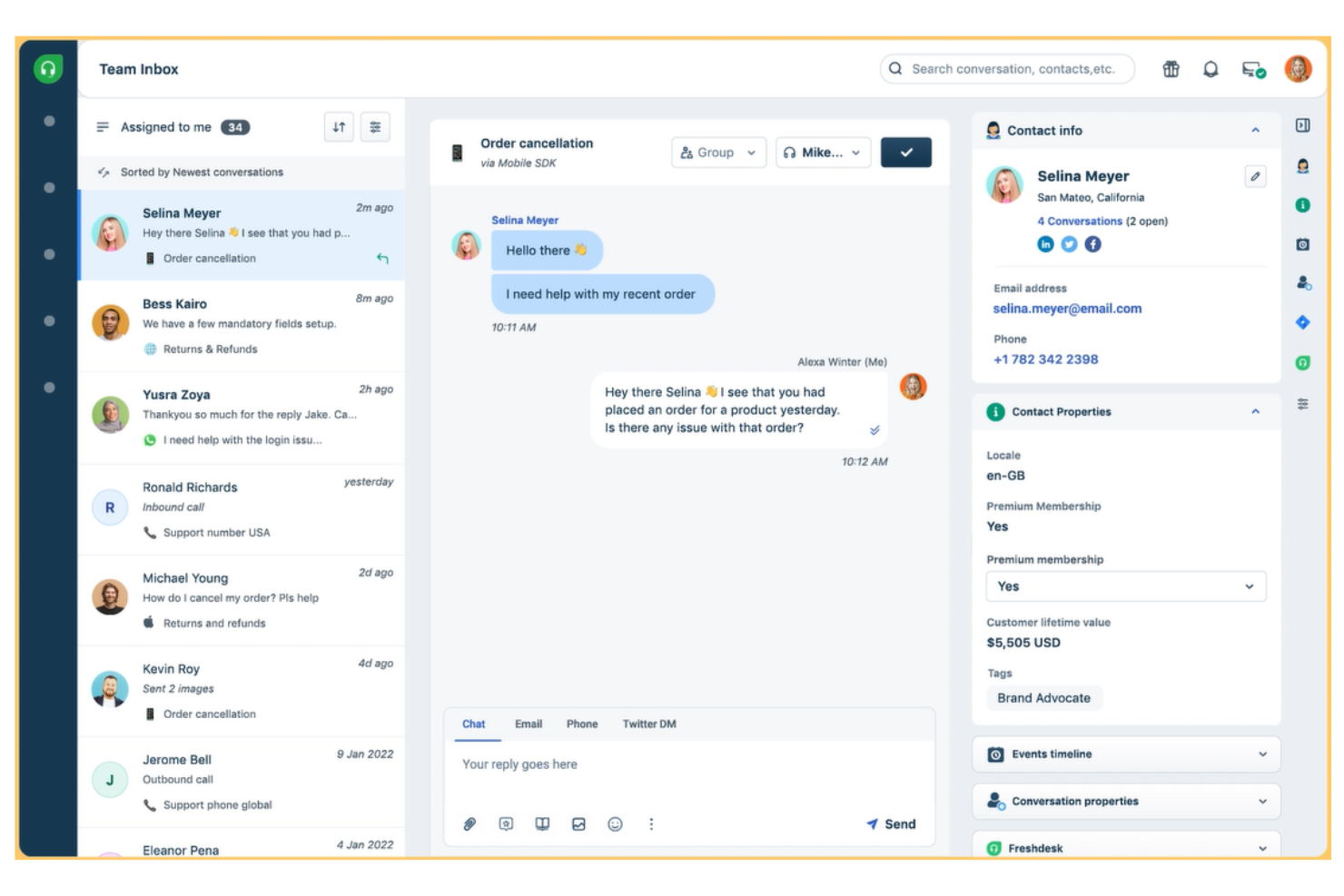Freshdesk screenshot - Los 10 mejores programas de asistencia técnica de 2026: reseñados & comparados
