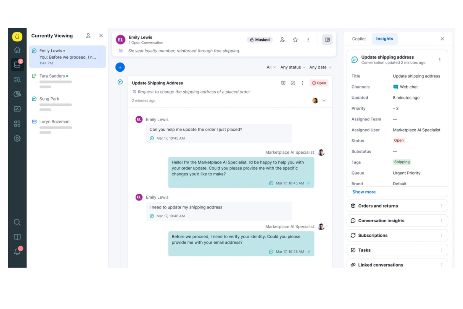 Kustomer screenshot - Los 10 mejores programas de atención al cliente con IA en 2026