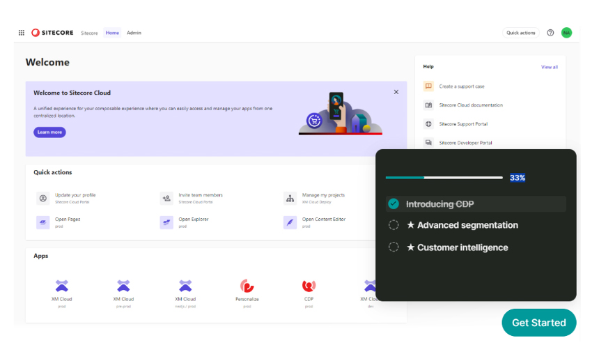 Sitecore CDP screenshot - 10 migliori piattaforme di dati dei clienti a Melbourne recensite nel 2026