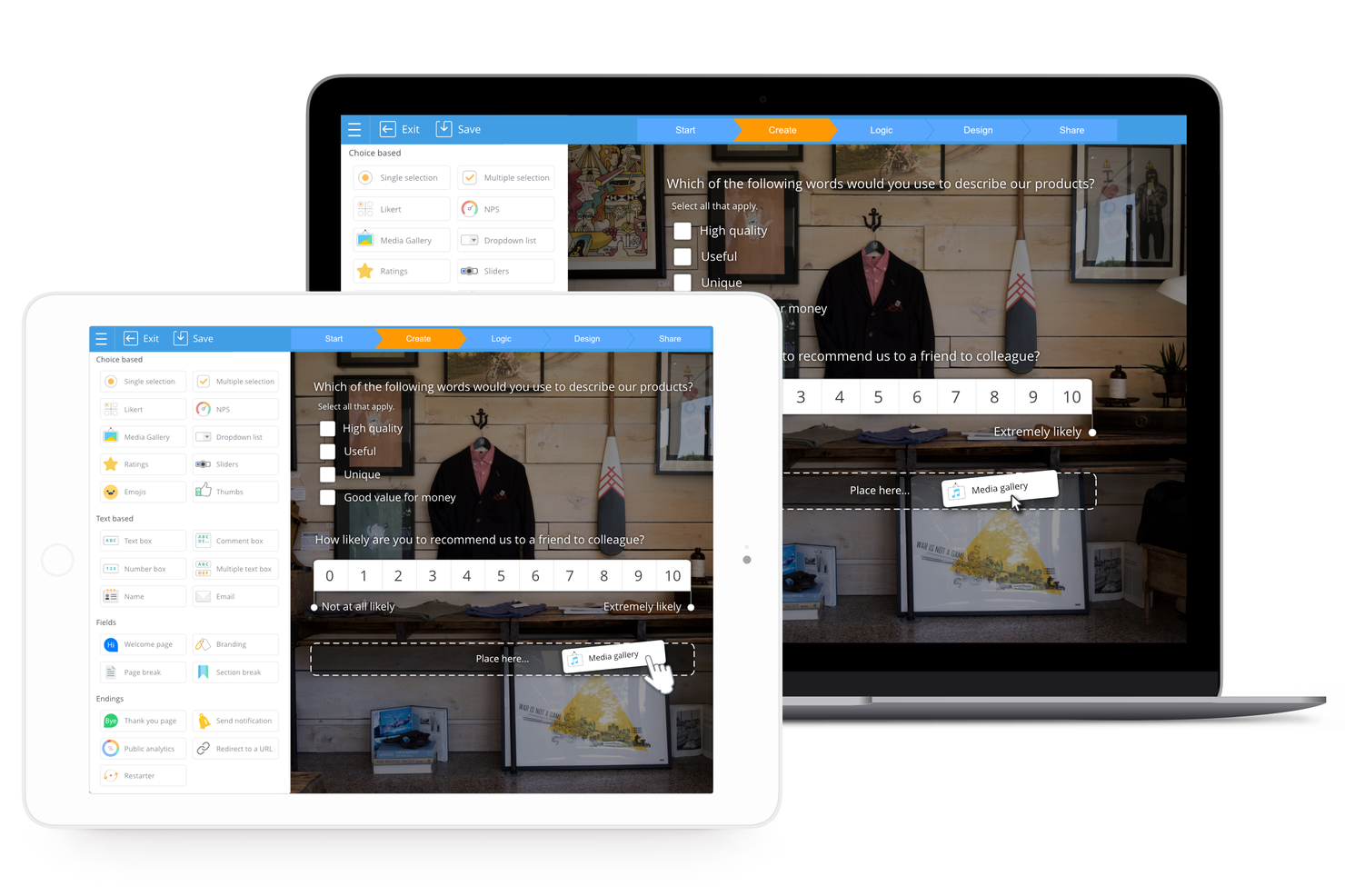 SurveyLegend screenshot - 10 beste software voor de Net Promoter Score en enquêtetools van 2026