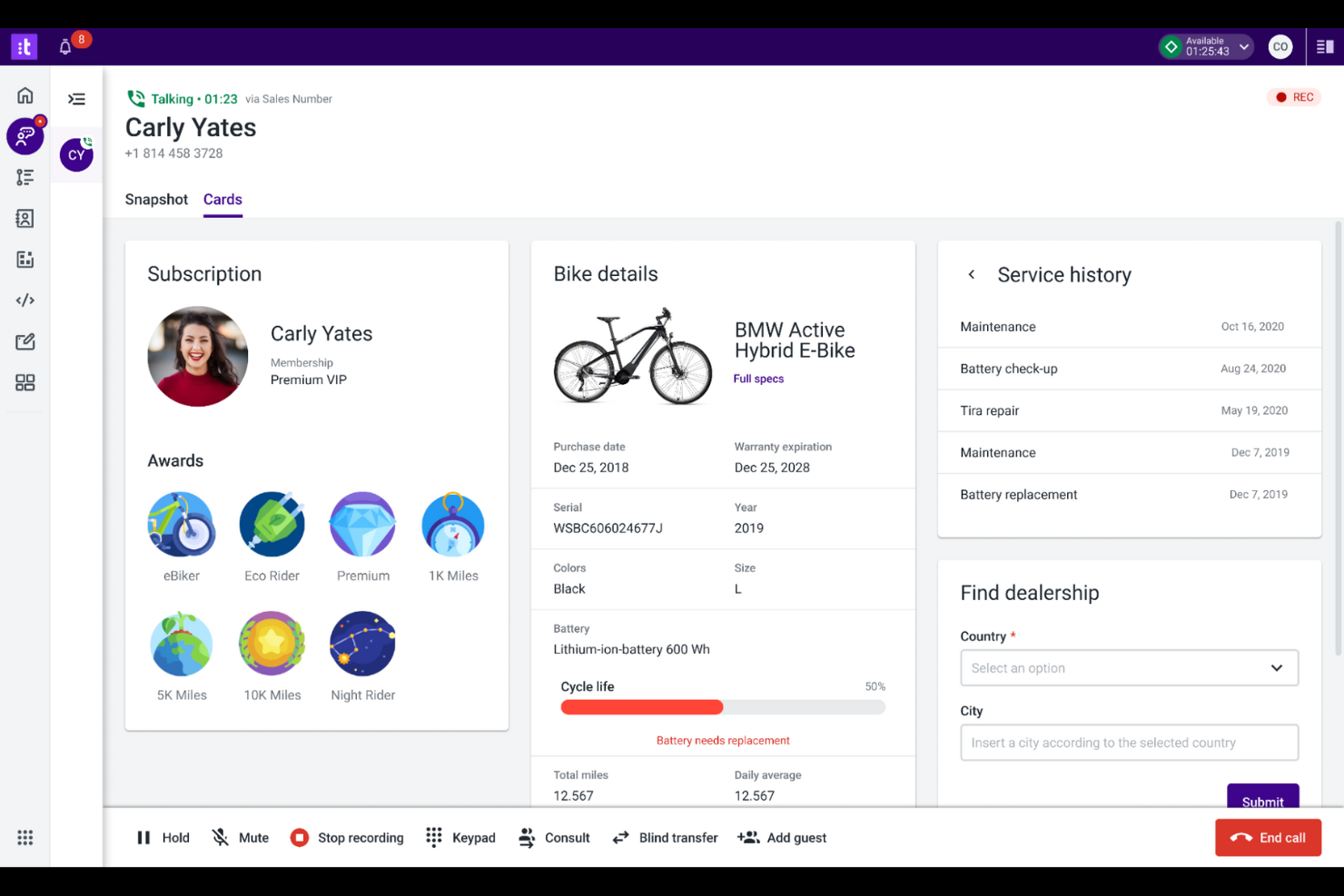 Talkdesk screenshot - 10 bästa programvarorna för kombinerade callcenter – granskade 2026