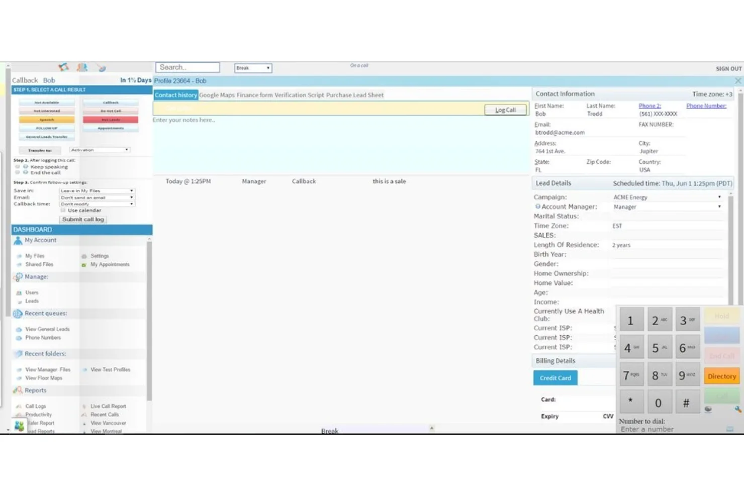 Readymode screenshot - 10 bästa programvarorna för callcenterskript 2026