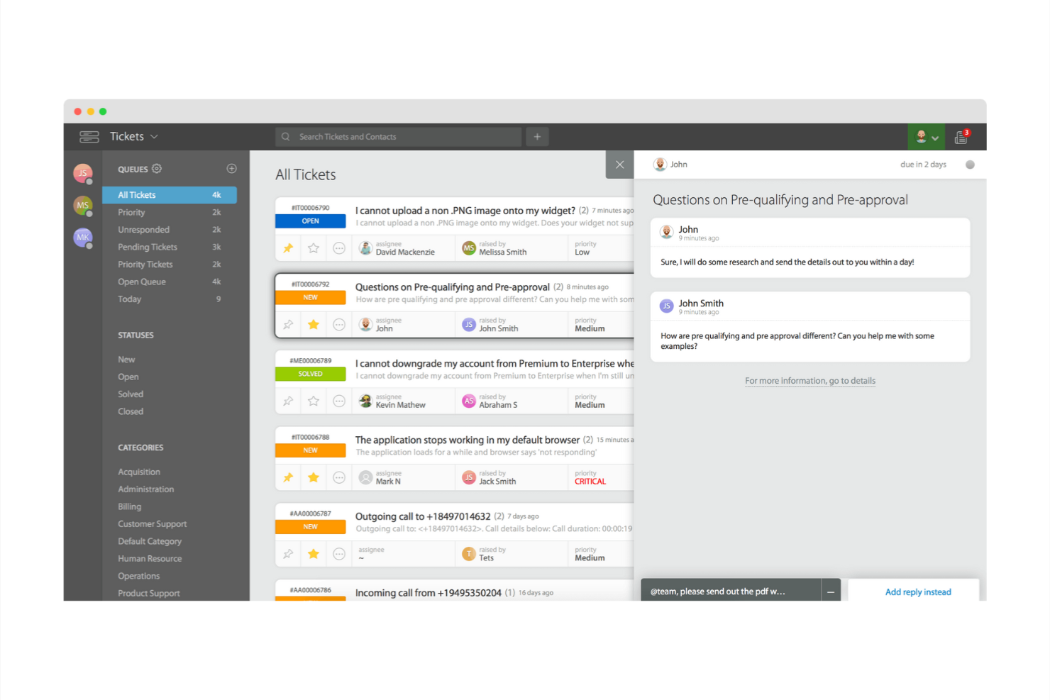 HappyFox screenshot - 10 meilleures alternatives à Gladly pour le service client en 2026
