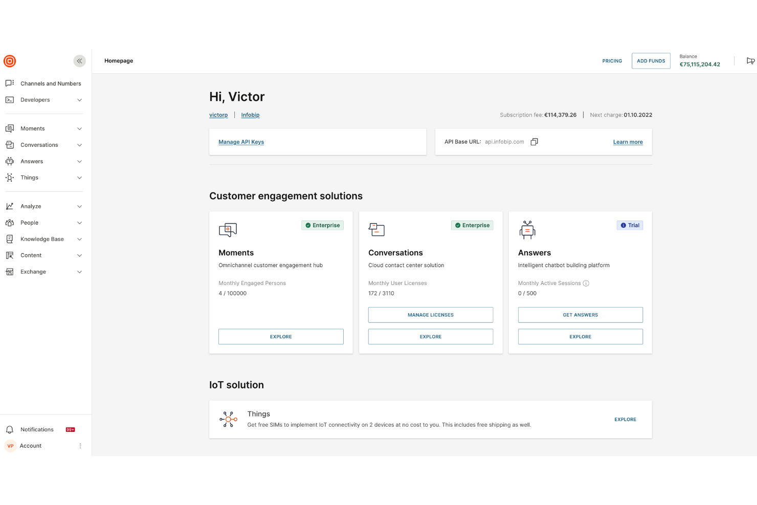 Infobip screenshot - 10 bedste alternativer til Twilio til SMS & tale-API’er i 2026