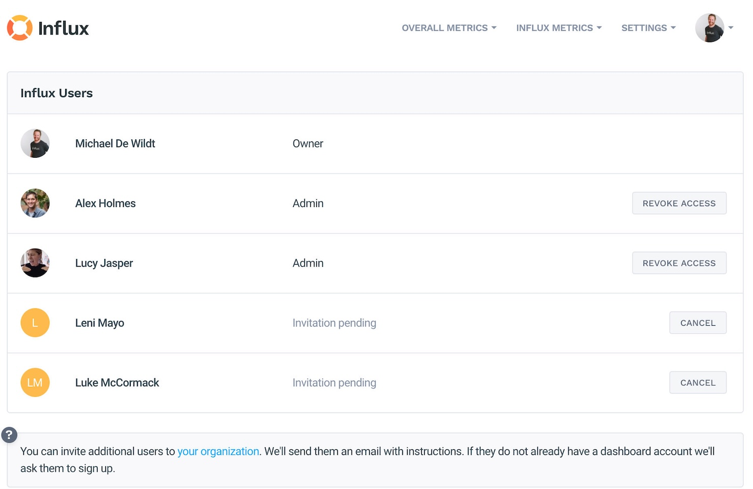 Influx screenshot - 10 bedste callcentertjenester anmeldt i 2026