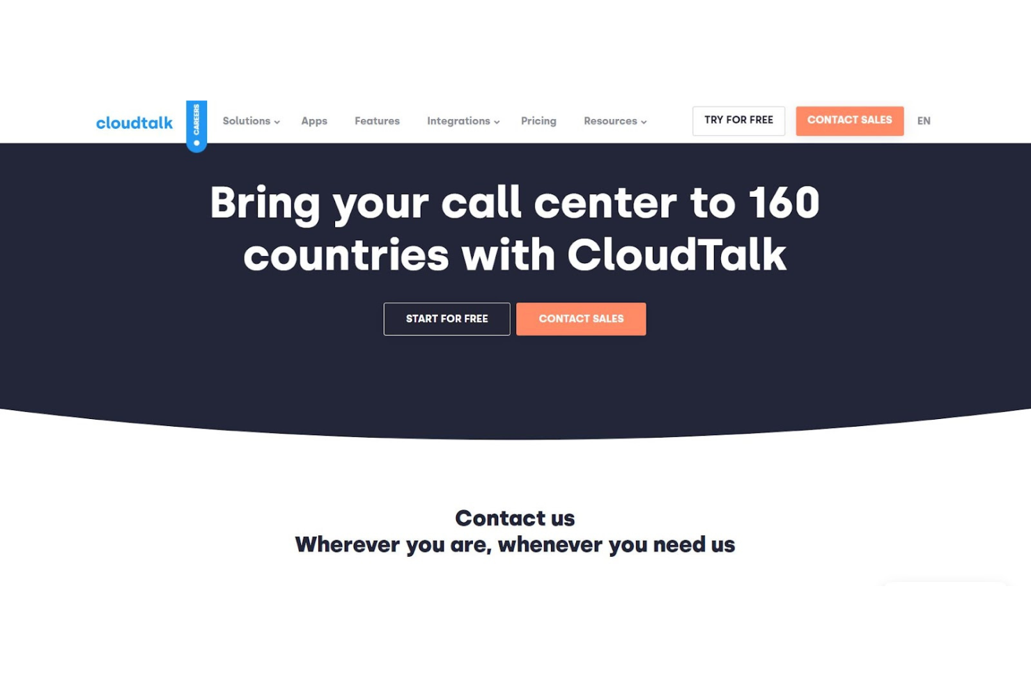 CloudTalk screenshot - 10 bedste programmer til vagtplanlægning af callcentre i 2026