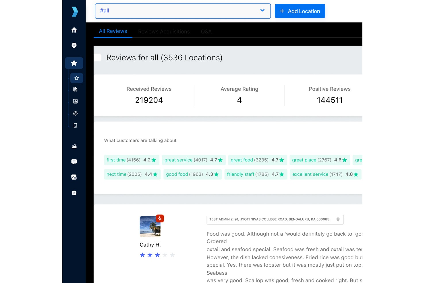 Synup screenshot - 10 bedste programmer til håndtering af kundeanmeldelser i 2026