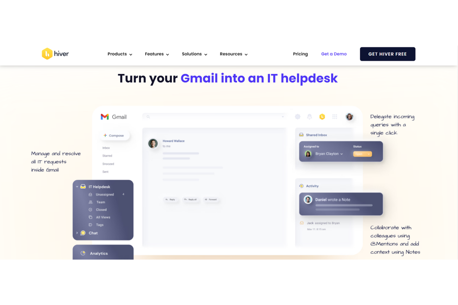 Hiver screenshot - 10 Best Internal Help Desk Software Of 2026