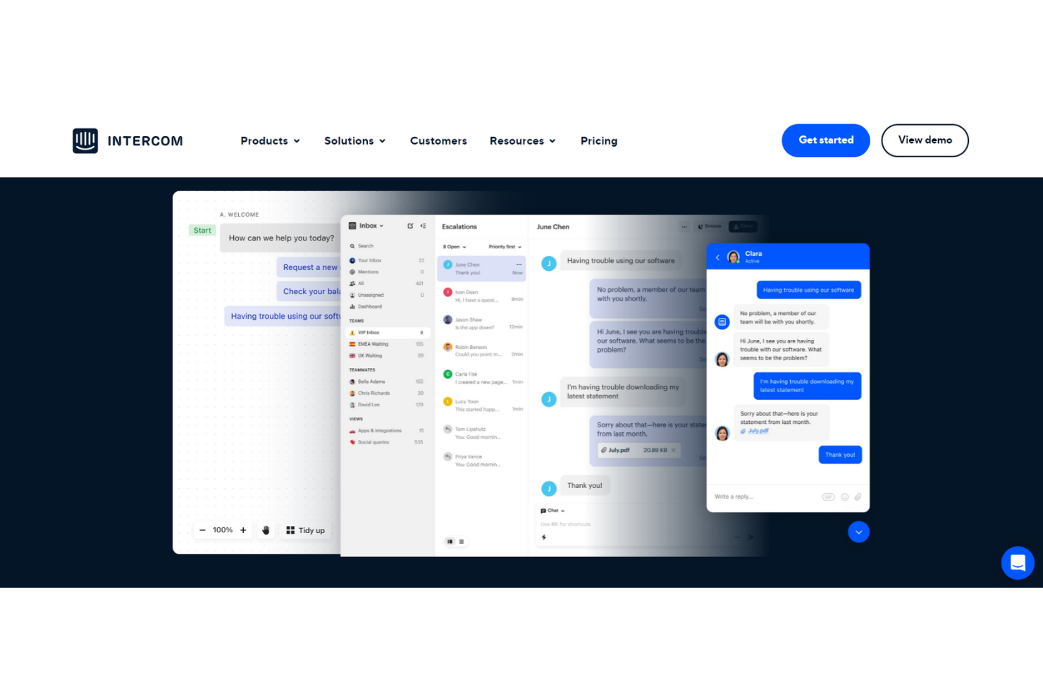 Intercom screenshot - 10 Best Internal Help Desk Software Of 2026