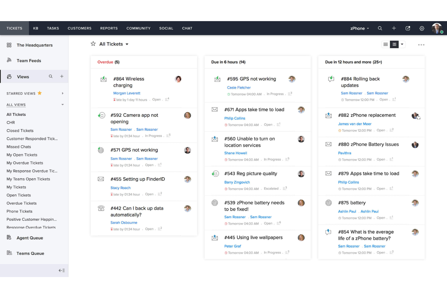 Zoho Desk screenshot - 10 Best Enterprise Help Desk Software Of 2026