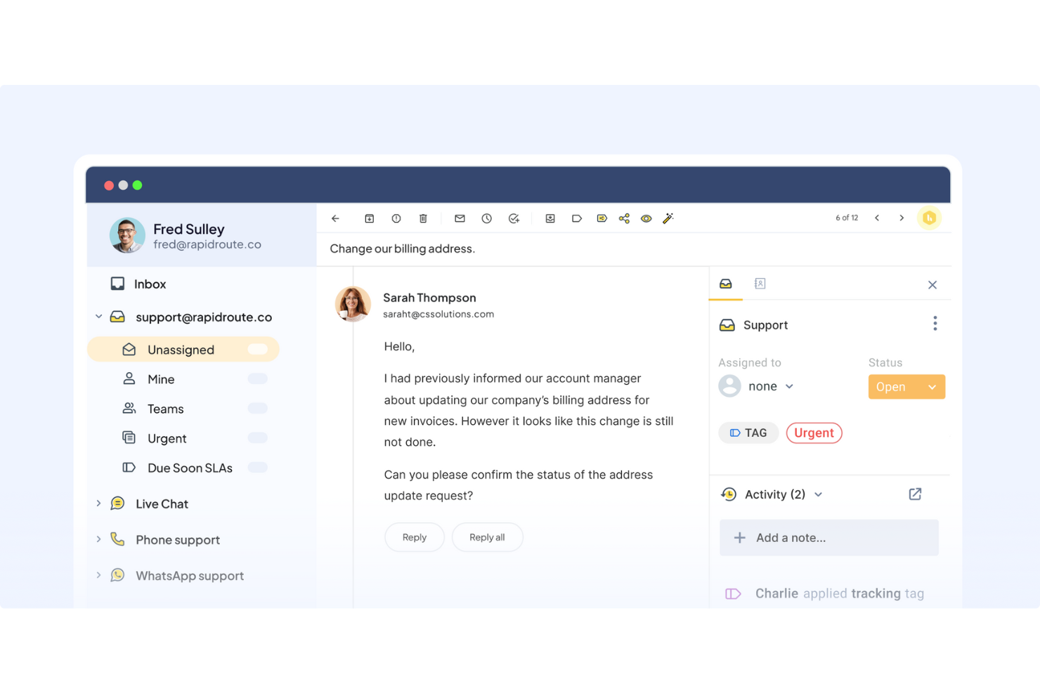 Hiver screenshot - 10 Best Email Help Desk Software Of 2026