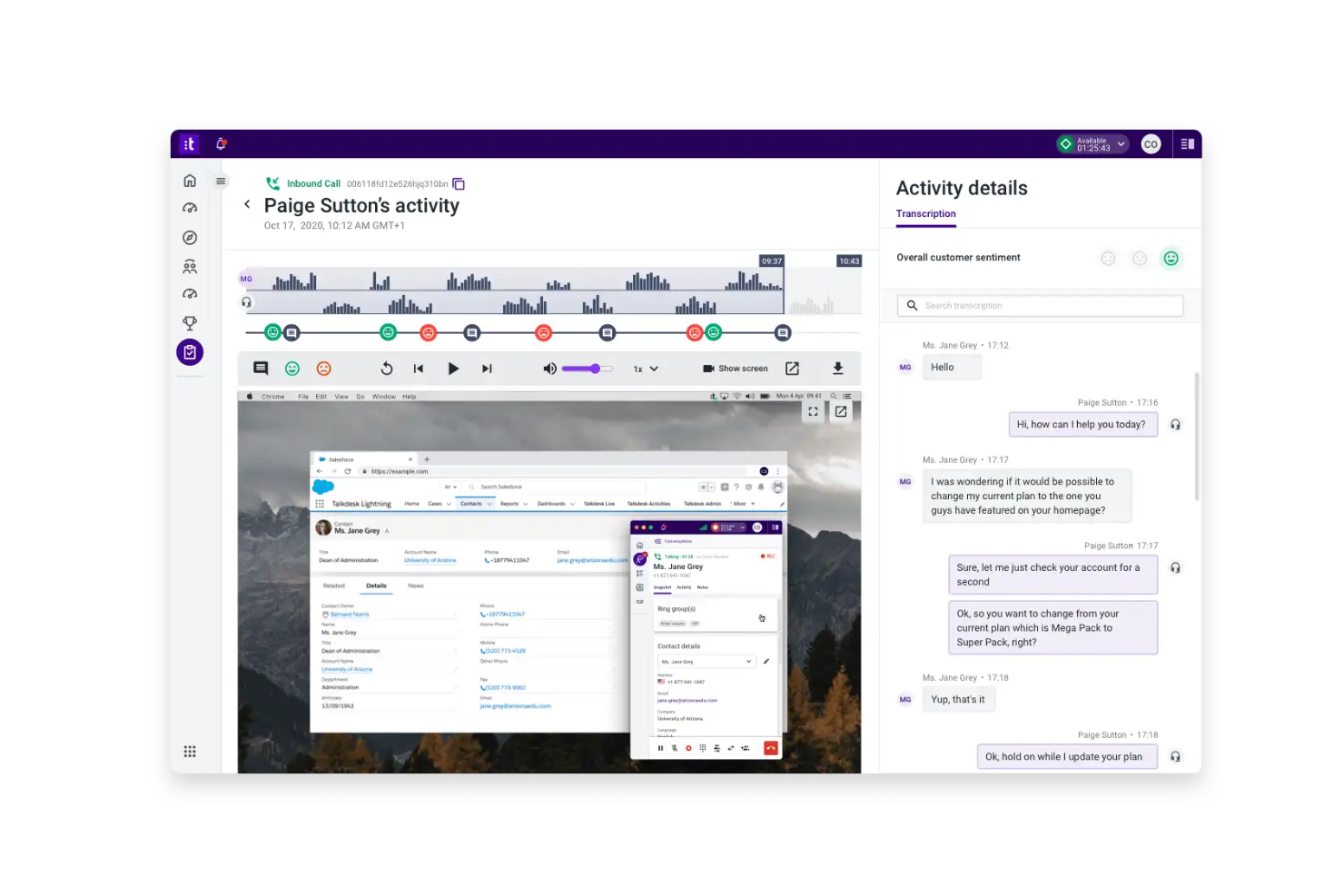 Talkdesk screenshot - 10 Best Call Center Recording Software Reviewed in 2026