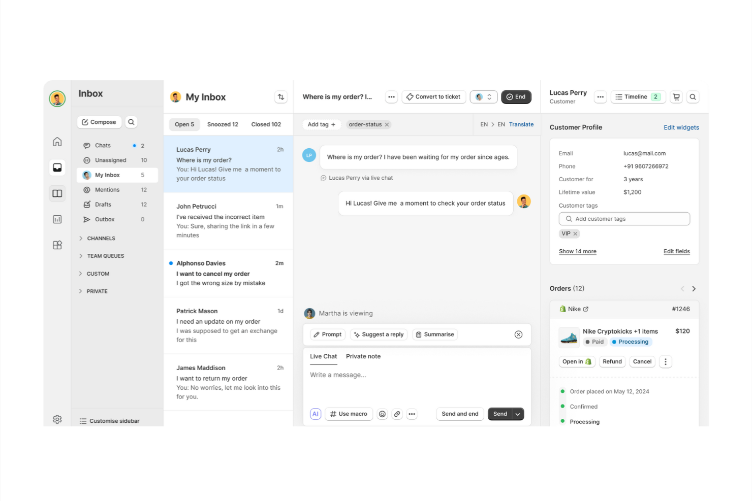 Richpanel screenshot - 10 Best Gladly Alternatives for Customer Service in 2026