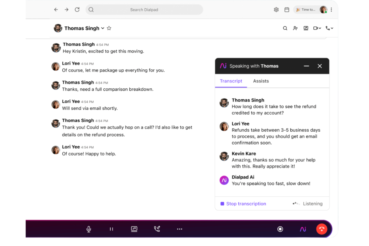 Dialpad screenshot - 10 Best Ringover Alternatives for Cloud Calling in 2026