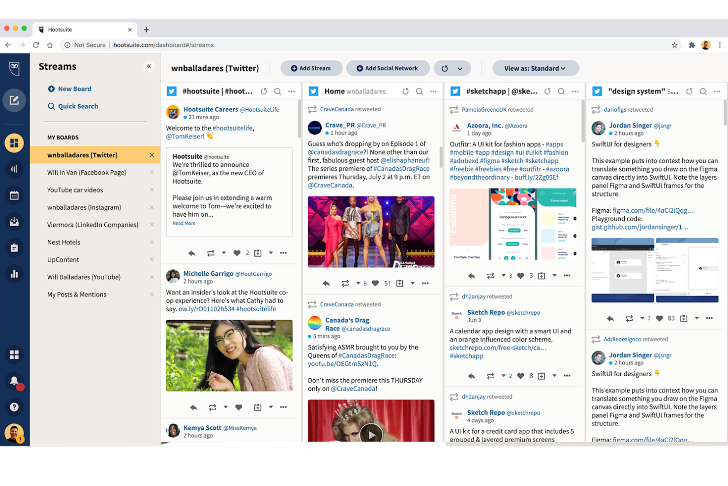 Hootsuite screenshot - 10 Best Sprout Social Alternatives Reviewed in 2026