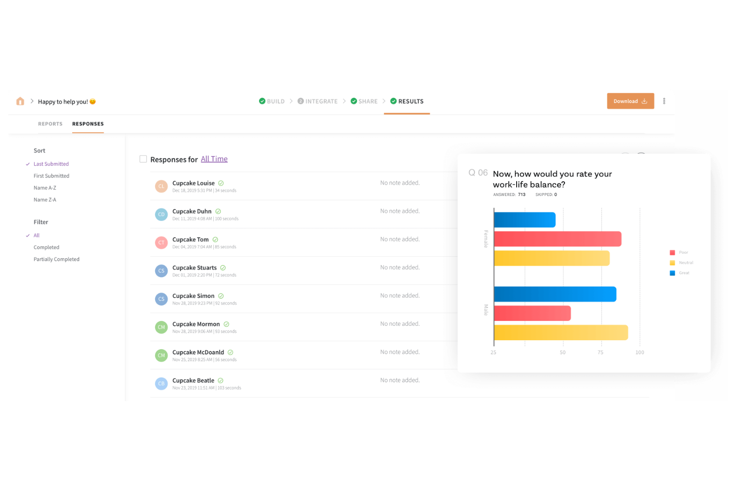 SurveySparrow screenshot - 10 Qualtrics Competitors for Customer Feedback in 2026