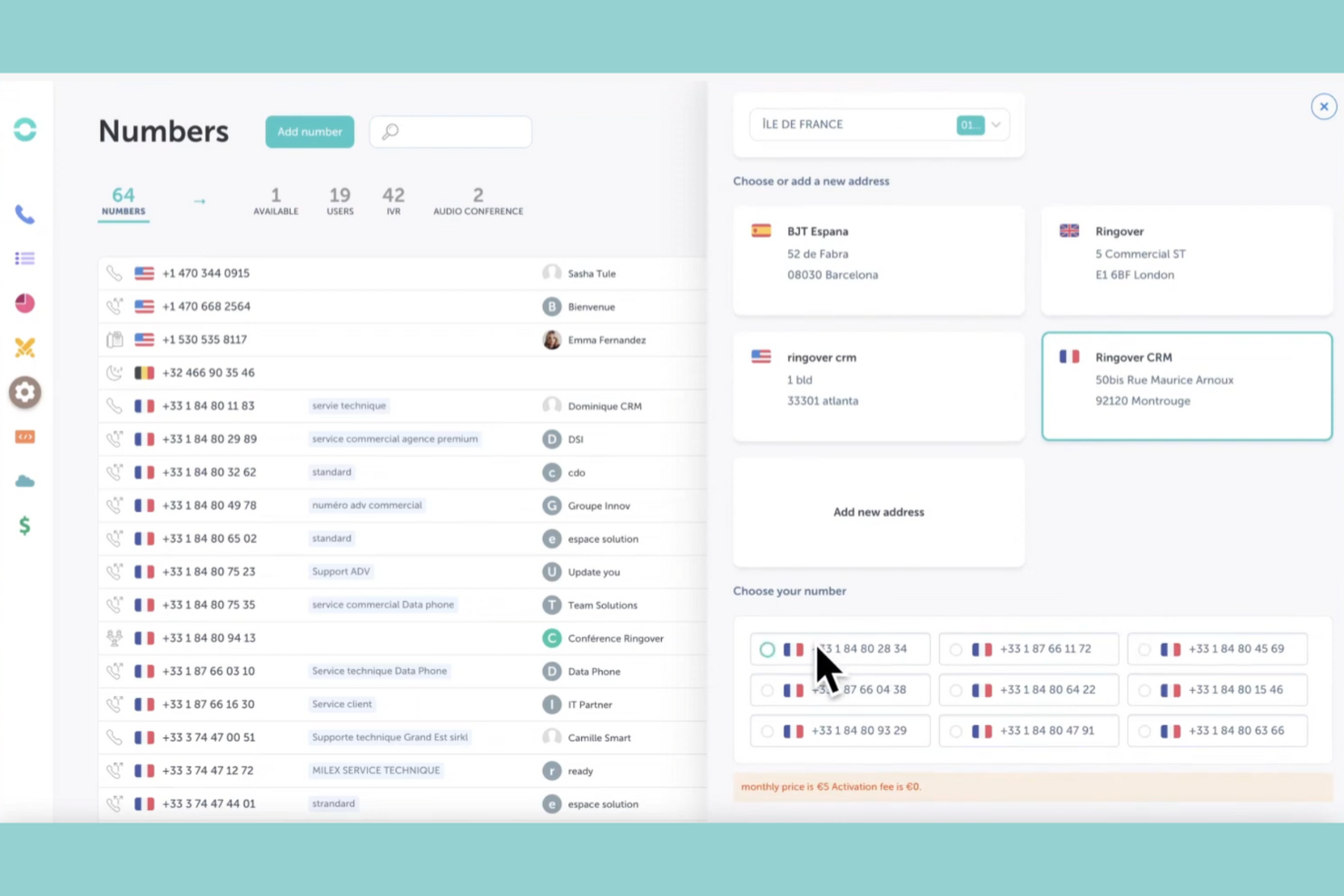Ringover screenshot - 10 Best Aircall Alternatives for Support Teams in 2026