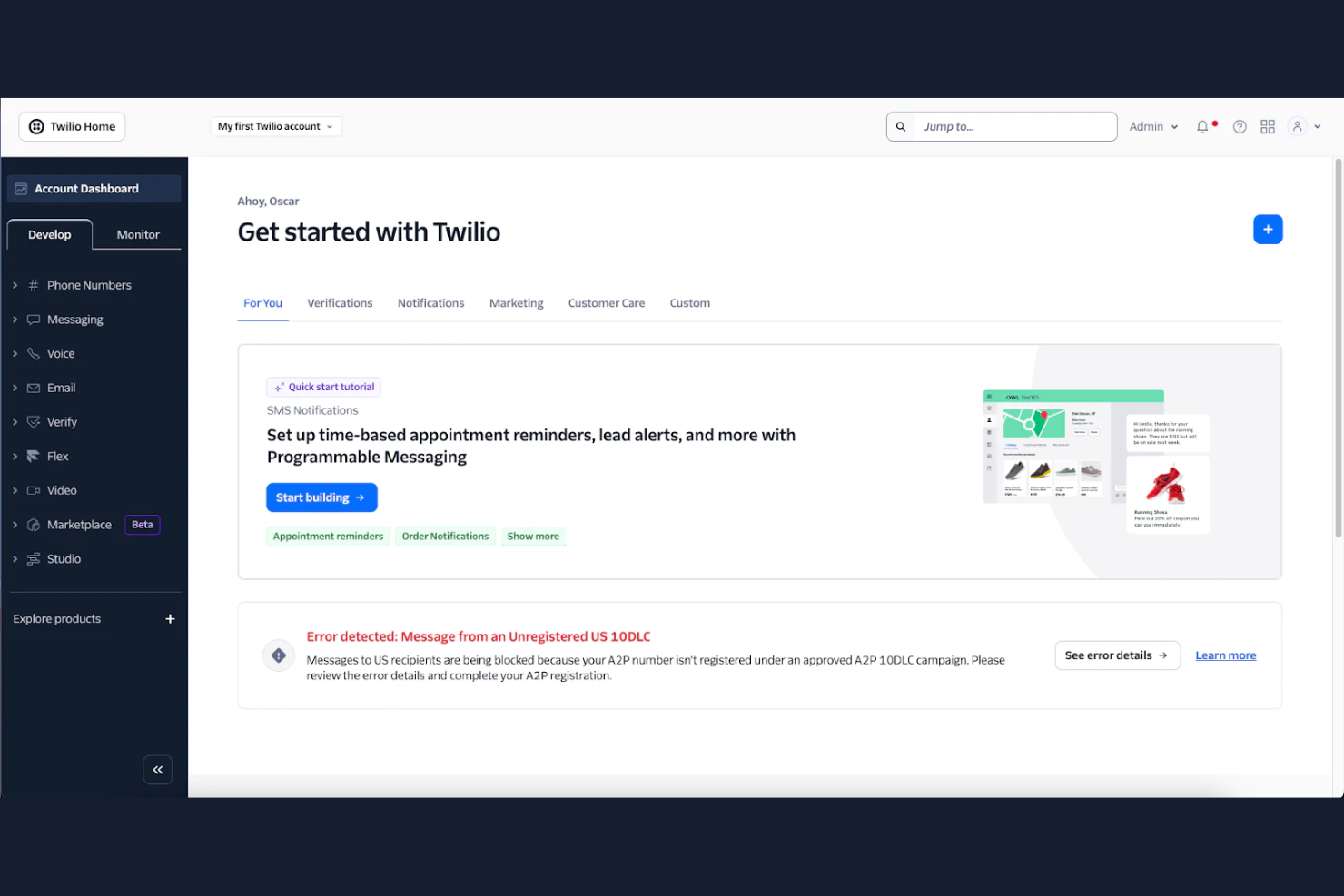 Twilio screenshot - 10 Best Aircall Alternatives for Support Teams in 2026