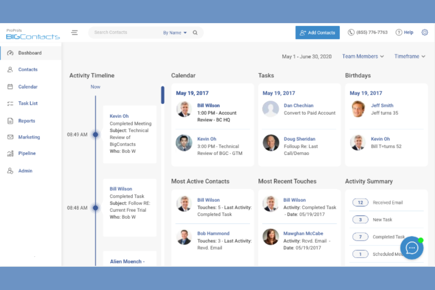 BIGContacts screenshot - 10 Best monday CRM Alternatives for Sales Teams in 2026