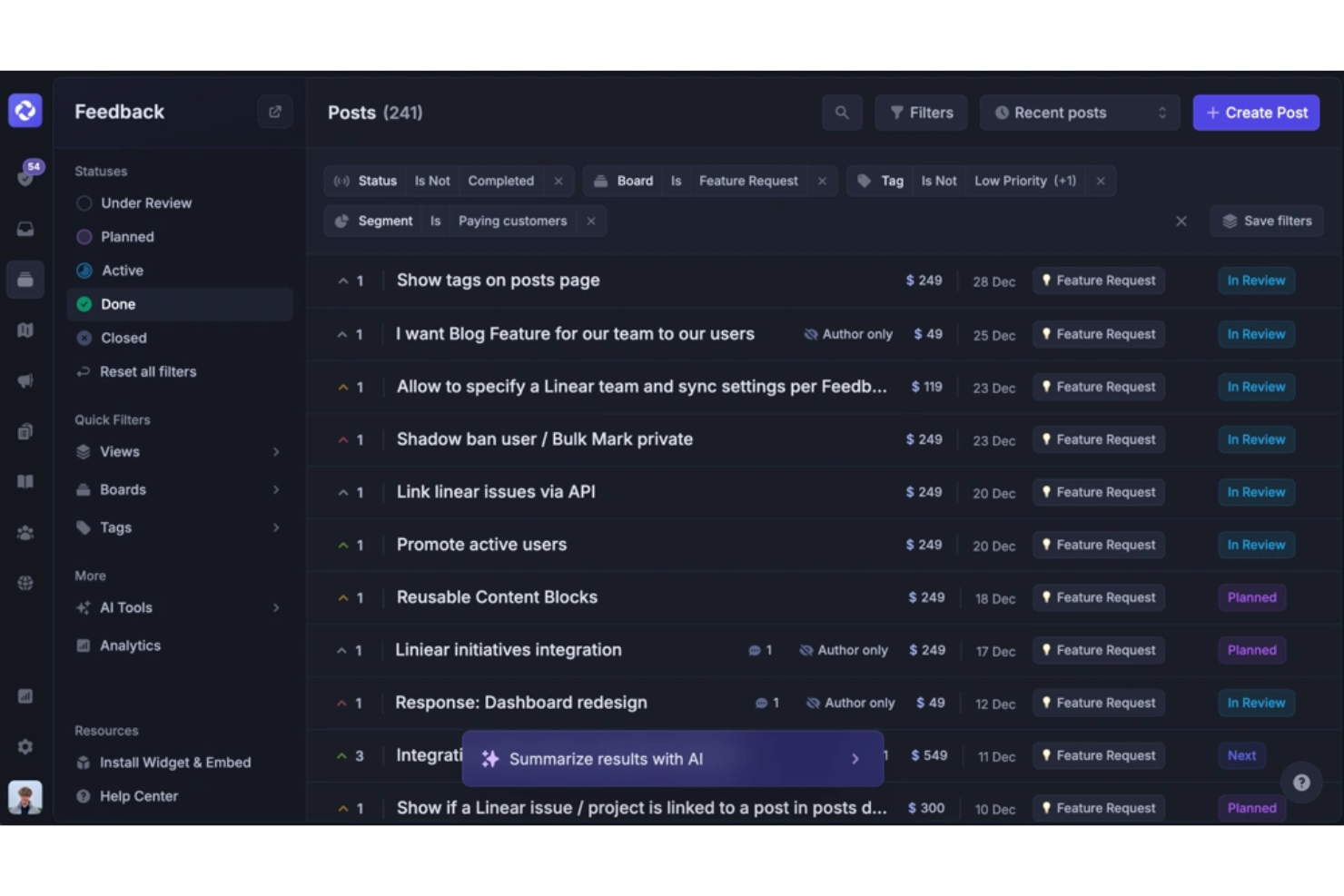 Featurebase screenshot - 10 Best Canny Alternatives for Customer Feedback in 2026