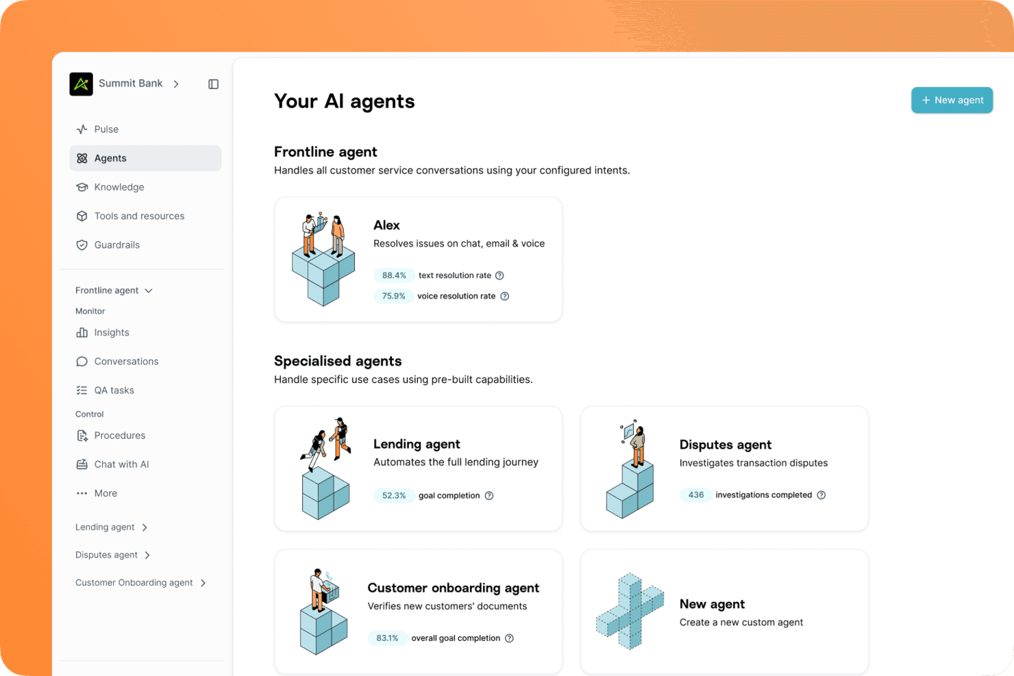 Gradient Labs screenshot - 10 Best Chatbots For Customer Service Online In 2026