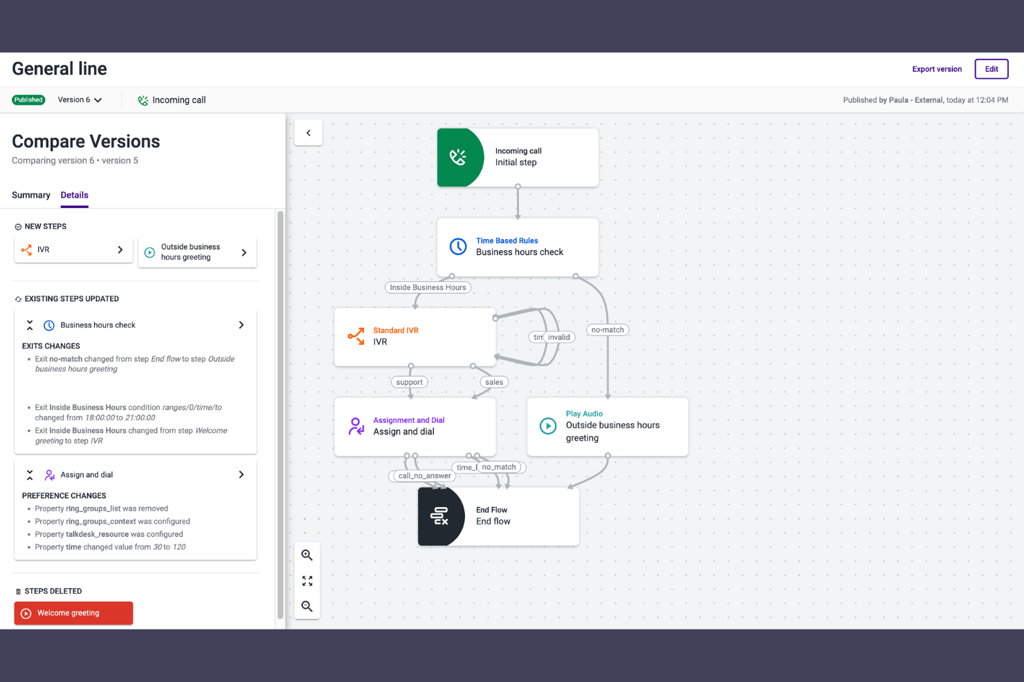 Talkdesk screenshot - 10 Best Auto Attendant Phone Systems in 2026