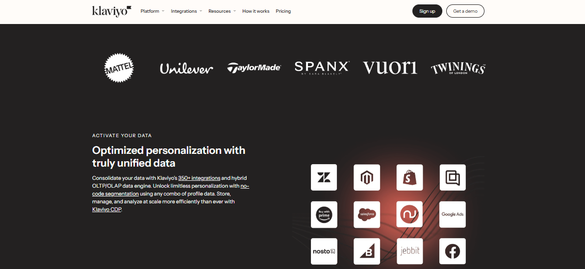 Klaviyo turns customer data into personalized, automated marketing and service.