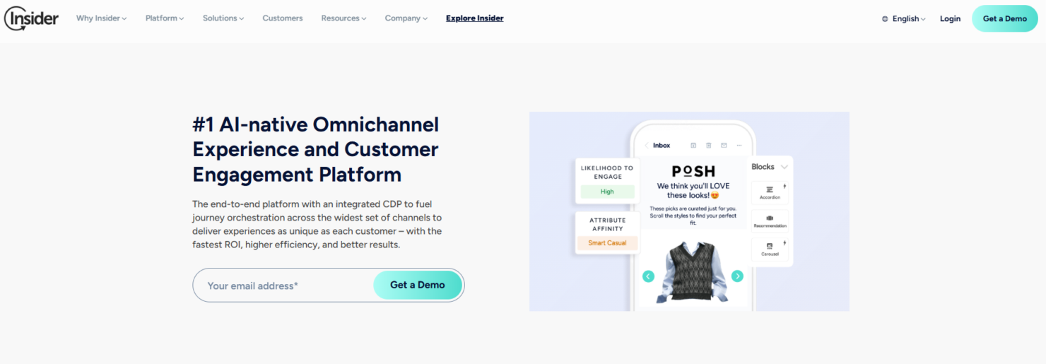 Drives personalized, cross-channel interactions to boost customer engagement.