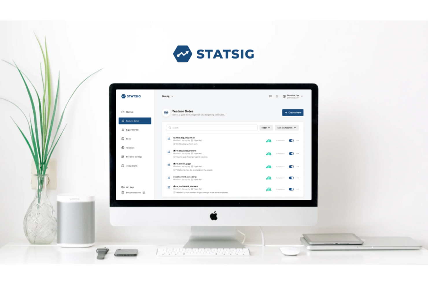 Statsig enables rapid A/B tests and feature rollouts with real-time insights.